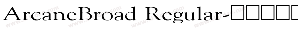 ArcaneBroad Regular字体转换